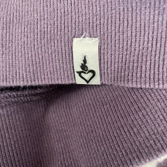 Torrid Everyday Fleece Crew Neck Pullover Womens 4 Plus Purple Tie Dye - Picture 4 of 6